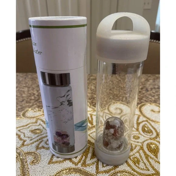 VitaJuwel Via Gemwater Bottle with‎ Natural Gemstones Infusion - Picture 3 of 15